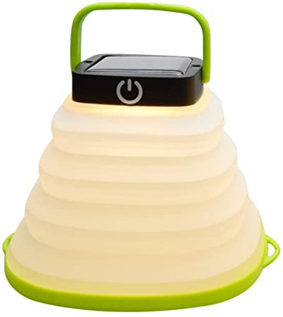 Supvox Faltbare Solar Led Campinglampe Usb Wiederaufladbar Tragbar Mit Rutschfestem Griff Für Outdoor Zelt Beleuchtung Zum Hängen Deckenleuchte Multifunktional Für Notfälle Und Wandern