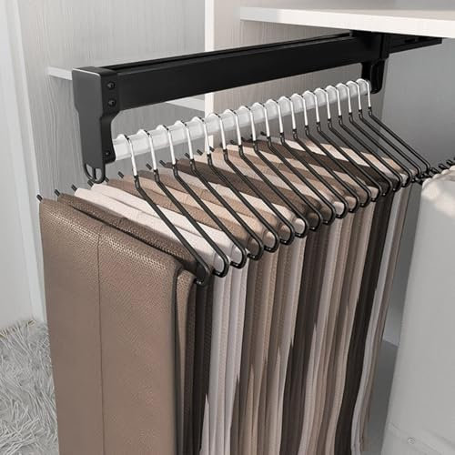 Ausziehbare Kleiderstange - Ausziehbare Kleiderstangen, Hochleistungs-Kleiderstange Für Kleiderschränke, Kleiderbügelstange Aus Metall, Kleiderstange, Hosenständer, Tragkraft 25 Kg(56cm/22inch)