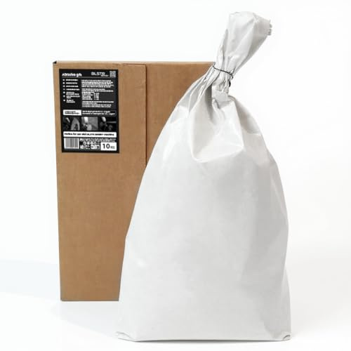 BLSTR Sander Polvere Abrasiva Ossido di Alluminio 0,2–0,5 mm (70–35 Mesh), 10 kg – Per Legno, Metallo, Vetro e Pietra – Rimozione Vernice e Ruggine, Per con Tutti i Sistemi di Sabbiatura Standard