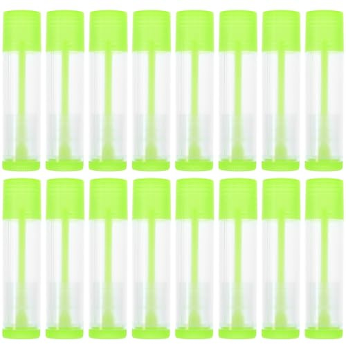 Cabilock 30 Stück Leere Lipgloss Subtube aus Leichtem Pp Material Wiederbefüllbare Lippenbalsam Tuben für Selbstgemacht Lippenstift und Selbstgemachte Lippenpflege Grün