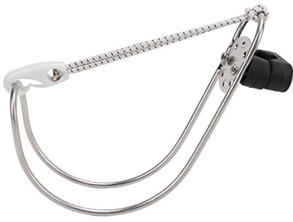 Domary Lifebuoy Bracket Life Ring Holder Metal Marine Lifebuoy Bracket Stainless Steel Horseshoe Holder Adjustable for Any Angle Easy to Install