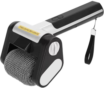 Fegtrtyoa Limpiador de Parrilla Eléctrico, Cepillo Limpiador de Parrilla, Cepillo de Limpieza de Parrilla Recargable, Herramienta de Limpieza de Barbacoa, Negro y Plateado.