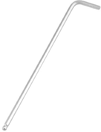 POTUBI Llave hexagonal con extremo de bola 3 mm, llave interna, tono plateado 125 largo