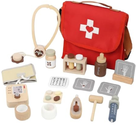 Wsymxuo Éducatif Sac Mécin Jouet Portable Kit Docteur Jouet pour Jeunes Enfants
