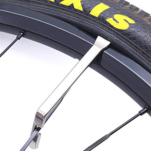 VOANZO 3 STÜCKE Fahrrad Reifenheber, Reifenentferner Repair Tool, Edelstahl 120mm