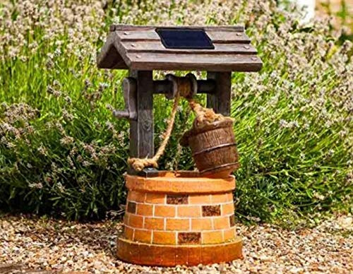 Garden Mile Fuente de agua solar, bonita fuente de agua solar para jardín, adorno para tu jardín o patio