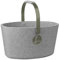 Lieblingskorb Basic Silver Grey Einkaufskorb und Thermobox in einem, isoliert, abwaschbar, Made in Germany, Picknickkorb zum kühlen von Lebensmittel, Einkaufstasche, Volumen: 22 Liter (Oliv)
