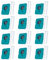 Lot de 12 sacs à poussière VCA-ADB953 compatibles avec aspirateur sans fil Samsung Besoke Jet - Sacs de rechange jetables de grande capacité - Ensemble d'accessoires tout-en-un pour station de