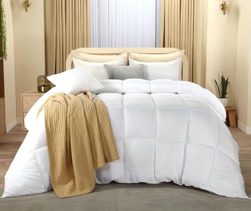 Casabella Double Duvet 13.5 Tog- Premium Duvet Double Bed - Super Quality Quilt for Year-Round Comfort - Soft Touch Cover, Hypoallergenic, Machine Washable, (200cm x 200cm)