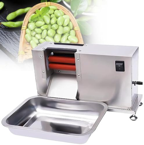SACLMD Máquina desgranadora de Frijoles,desgranadora de Guisantes Comercial,desgranadora de Soja Verde,máquina peladora eléctrica de Frijoles,para Guisantes,Edamame y Frijoles,110V