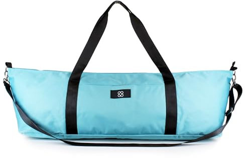 DOJA Barcelona Yogatasche XXL Groß Blau - Robuste und Geräumige Yoga Tasche für Matte und Zubehö - Yogamatte Tasche mit Griffen, Schultergurt und Taschen - Ideal für Yoga Damen und Alltagstauglich