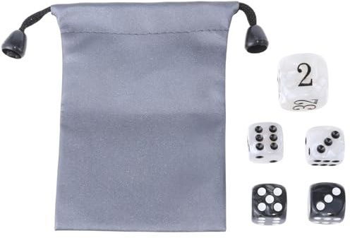 Ldabrye 1 Set Di Acrilici Backgammon Perle Dadi Set 22mm Raddoppio Cubo E Quattro 16mm Dadi Con Borsa di Immagazzinaggio Accessori Da Gioco