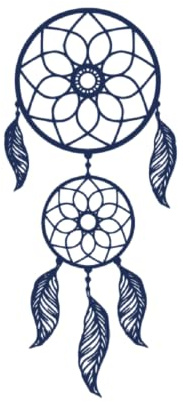Tattwo.me – Temporäre Tattoos für Erwachsene und Kinder, hält 2 Wochen, wasserfest – Traumfänger – Pflanzliche Tinte – EU-Kosmetik-Zertifikat – (P0248)