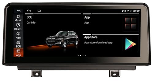 Erisin 10.25 4GB+64GB Android 12 Radio de Coche Estéreo Navegación de Automóvil para BMW Serie 1 F20 F21 Serie 2 F22 F23 NBT IPS Screen Soporta iDrive CarPlay Android Auto WiFi Bluetooth Dab+ Canbus