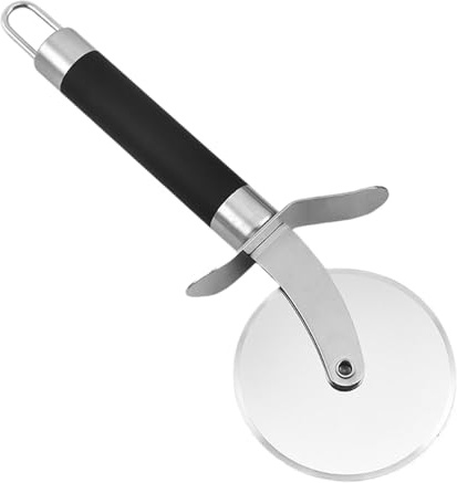 Coupe-pizza - rouleau à pizza premium en acier inoxydable - coupe-pizza professionnel et maniable - avec poignée antidérapante, coupe-pizza premium - rouleau à pizza en acier inoxydable - facile à cou