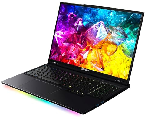 Captiva Notebook Ultimate Gaming I92-172 | Intel Ultra 9 275HX | 64GB DDR5 RAM | GeForce RTX 5080 16GB | 4 TB SSD | 16 Zoll WQXGA 300Hz | ohne OS