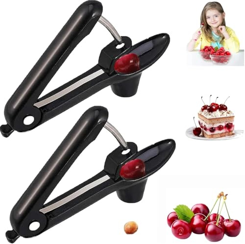 2 Piezas Deshuesador de Cerezas, Descorazonador de Cerezas