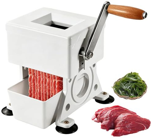 Macchina da taglio a manovella, tritacarne commerciale, spessore regolabile per casa, cucina, macelleria, ristorante