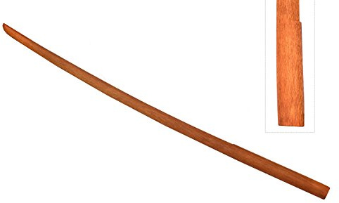 CIMAC Bokken - 102cm Wooden Sword with Tsuba, Made of Red Oak, Training Aid for Sword Practice, Easy to Use and Sturdy