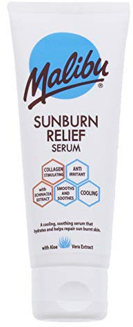 Malibu Sun After Sun Soothing Moisturising Sunburn Relief Serum with Aloe Vera, 75ml