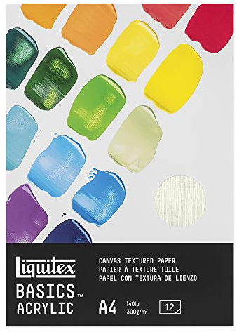 Liquitex Bloc Papier Acrylique 300G 12 Feuilles A4