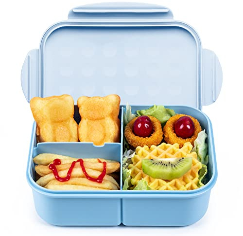 MISS BIG® Bento Box,Bento Box Adult,Lunch Box,Ideal Leak Proof Lunch Containers,No BPAs and No Chemical Dyes Bento Lunch Box,Dishwasher and Microwave Safe Lunch Containers for Adults(1900ml Blue)