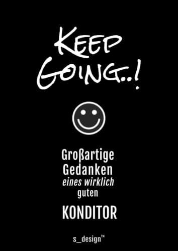 Notizbuch für Konditoren / Konditor: Originelle Geschenk-Idee [120 Seiten liniertes DIN A4 blanko Papier]