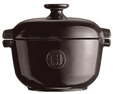 Emile Henry Vaso per riso da 2,5 qt, carbone