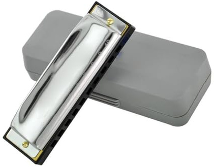 20 Diatonische Mundharmonika Mit 10 Löchern, Standard-Diatonische Mundharmonika Mit 10 Löchern, Dur C, D, E, F, G, A mundharmonika anfänger (Color : Key of D)