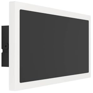 EGLO LED Wandleuchte innen Talamello 1, rechteckige Wandlampe | Wandspot für Schlafzimmer und Flur, Metall in Schwarz und Kunststoff in Weiß, warmweiß, 12 x 23 cm