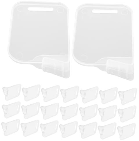 OSALADI 40piezas Separadores De Plástico Para Refrigerador Divisores Extraíbles Organizadores Para Congelador