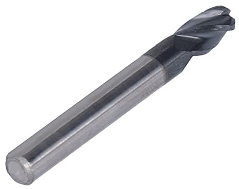 Kugelfräser, 4-schneidiger Wolframkarbid-Fräser, Spiral-CNC-Fräser zum Schneiden von Acryl-PVC-Holz (R5*20*D10*75)