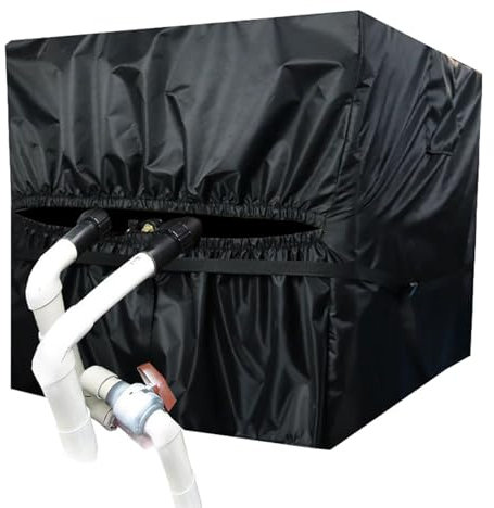 Misaakoeq Pool Heater Cover, Pool Equipment Enclosure Cover, Snowproof Equipment Shade for Most Heater, Swimming Pool Equipment Guard