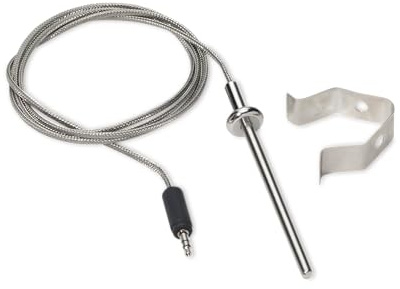 Weber Grillrost-Umgebungsthermometer mit Kabel, für Temperaturmessung am Grillrost, aus Edelstahl, bis zu 371 Grad °C (3400322)