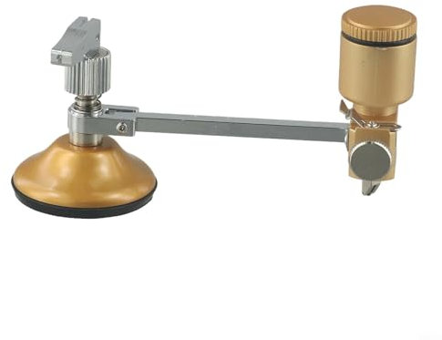 Niceminiwall 1 cortador circular de vidrio con mango redondo, herramienta de ventosa, circular para cortador de vidrio con ventosa para corte preciso y artesanía (200 mm)