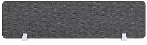 Desk Home Office Acoustic Divider Soundproofing Room Divider with Clamps Multicoloured Dark Grey 120 cm x 30 cm