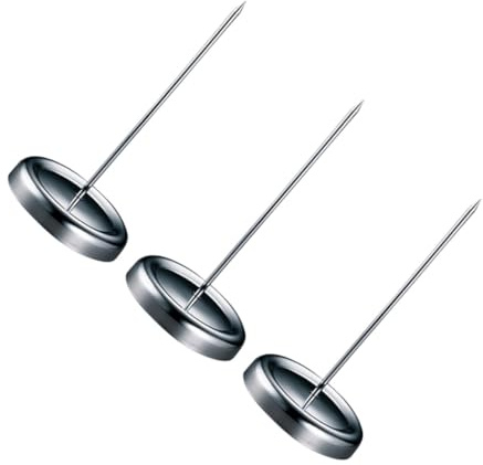 DOITOOL Stainless Steel Menu Summons Fork Invoice Holder Bill Holder for Office Receipt Folder Restaurant Accessory Metal Needle Folder