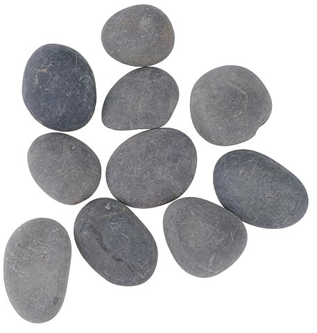 ERINGOGO 20pièces Galets à Peindre Pierre Grise-noire Pour Dessin Galets Pour Art Et Décoration Manuelles Et Personnalisées