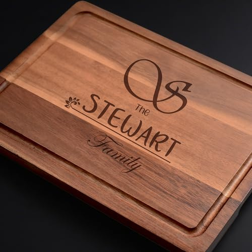 Personalisiertes Schneidebrett, Wunsch-Name + Text graviert | Geschenk-Idee Geburtstag, Vatertag, Muttertag, Frauen und Männer, Vesperbrett