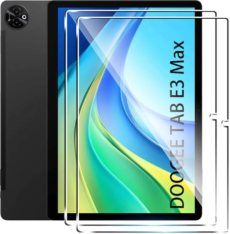 zZjoOoj Screen Protector Compatible with Doogee Tab E3 Max 14 Inch for Tempered Glass, 9H Tempered Screen Protector, and Bubble-Free, HD Clear, Pack of 2
