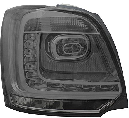 AUTO-STYLE Satz LED Heckleuchten kompatibel mit Volkswagen Polo 6R 3/5-türig 2009-2014 - Smoke