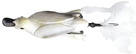 Savage Gear The Fruck 3D Hollow Duckling - Enten Gummiköder zum Spinnfischen auf Hecht, Oberflächenköder zum Hechtangeln, Wobbler, Farbe:White;Länge/Gewicht:10cm - 40g