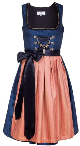 Edelnice Trachtenmode Bayerisches Damen Designer Mini Dirndl Josepha Kleid 2-teilig + Schürze