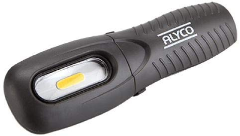 Alyco - Linterna de mano recargable LED COB 3W IP20 220 lúmenes con imán y colgador - 190571