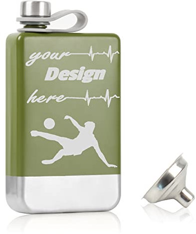 TOPTIE Petaca de acero inoxidable personalizada para licor, petaca grabada para padrinos de boda que viajan senderismo