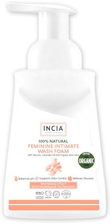 INCIA Natural Intimate Wash Foam for Women 200ml