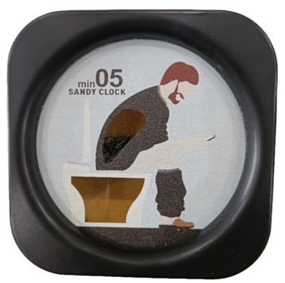 AMIUHOUN Regali per gli uomini Calza Stuffers Natale Divertente Toilette Sabbia Timer Cacca Adulti Regali per Uomini Papà