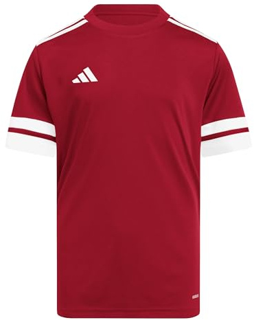 adidas Unisex Kids Squadra25 Jersey Short Sleeve Kids Shirt, Team Power Red 2 / White, 11-12 Years
