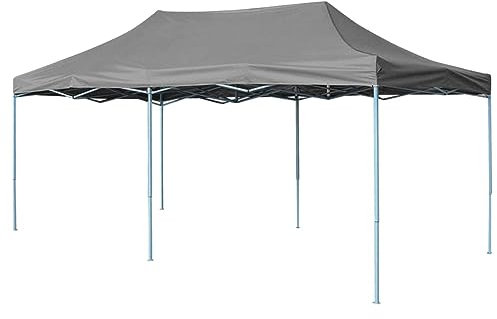 ShCuShan Pop-Up-Partyzelt Faltbar 3x6 m Anthrazit Pavillon Dach 3x6 Ersatzdach Wasserdicht Pavillon