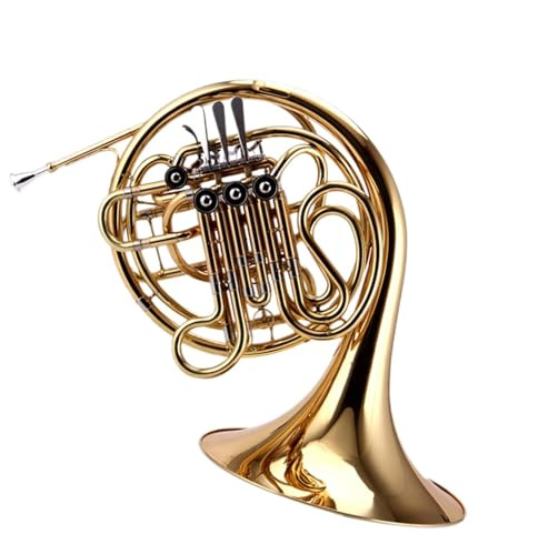 Anfänger Waldhorn Vierklappiges Doppelhorn B/F-Stimmung B-Stimmung Bis F-Stimmung Blechblasinstrument 4-klappiges Doppelhorn